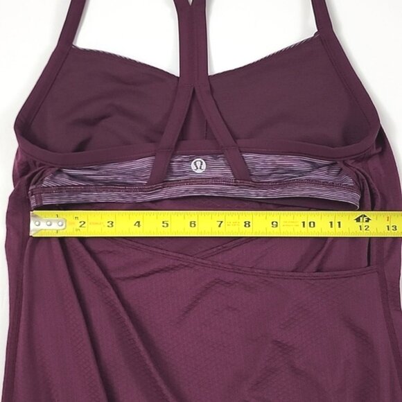 Lululemon C.Y.B Tank Plum Wee Space Plum Built-In Shelf Bra Size 4 - Picture 12 of 14